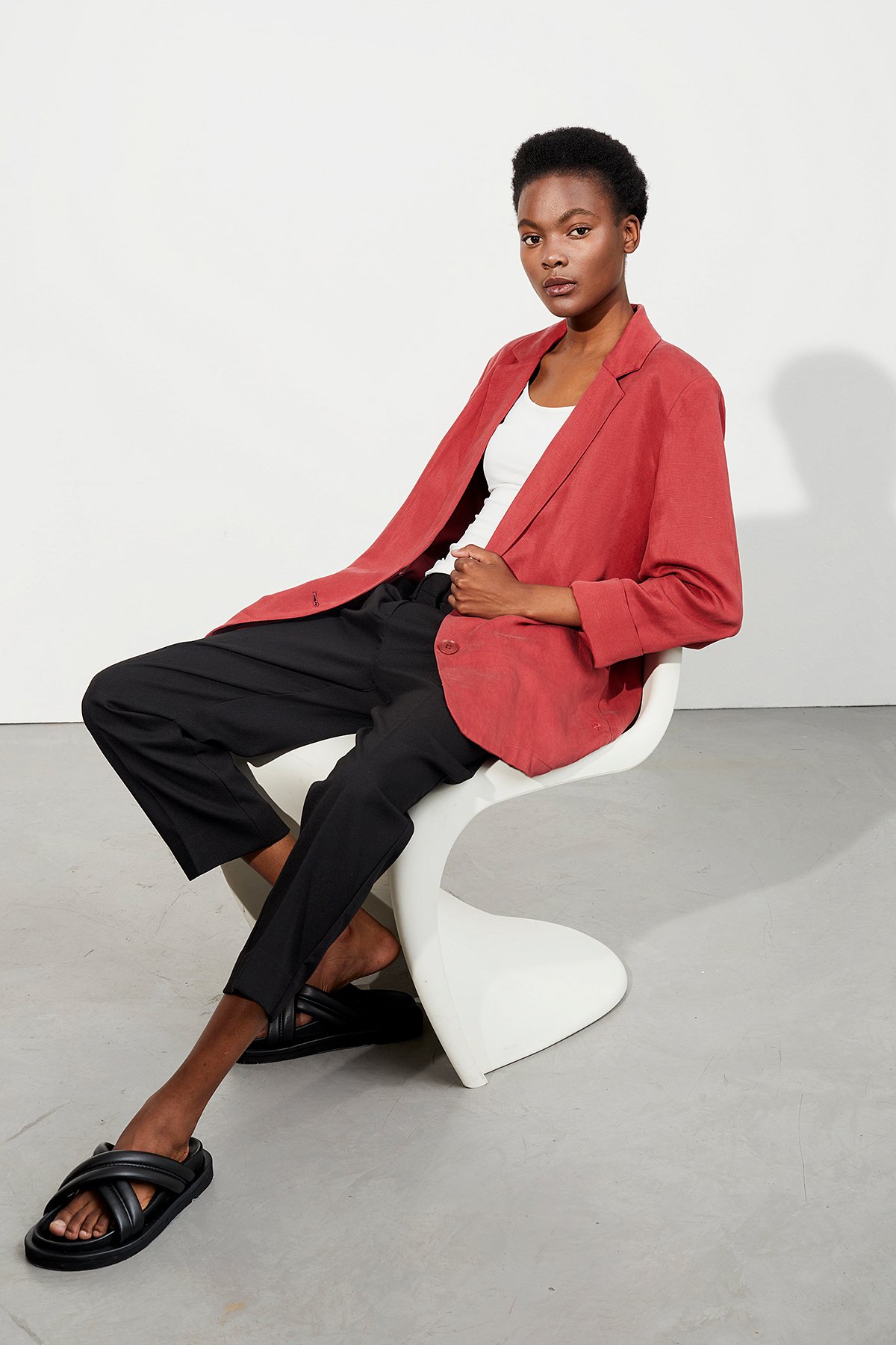 LangerChen Jacke Agness Red Bean LangerChen-Jacke-Agness-Red-Bean