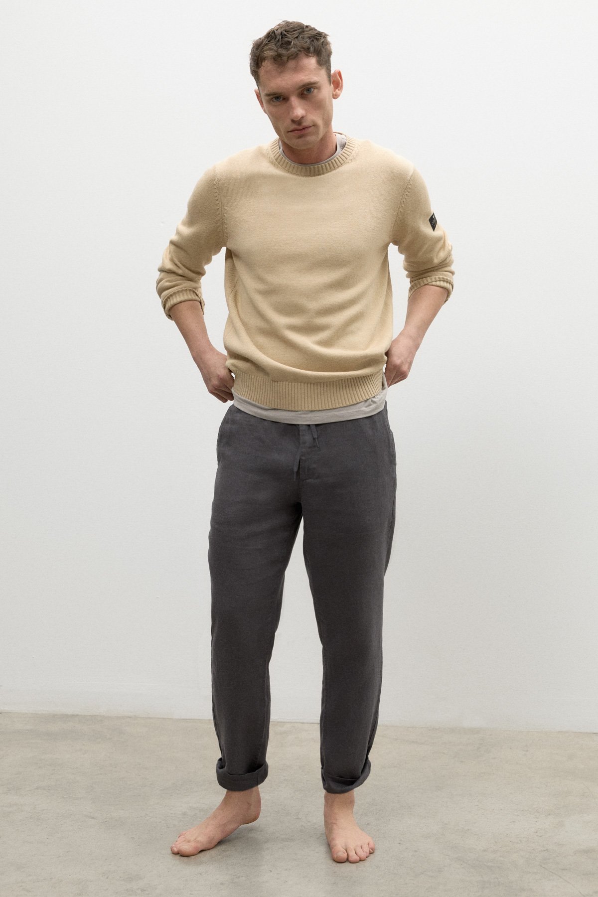 Ecoalf-Strickpulloevr-Tail-Beige