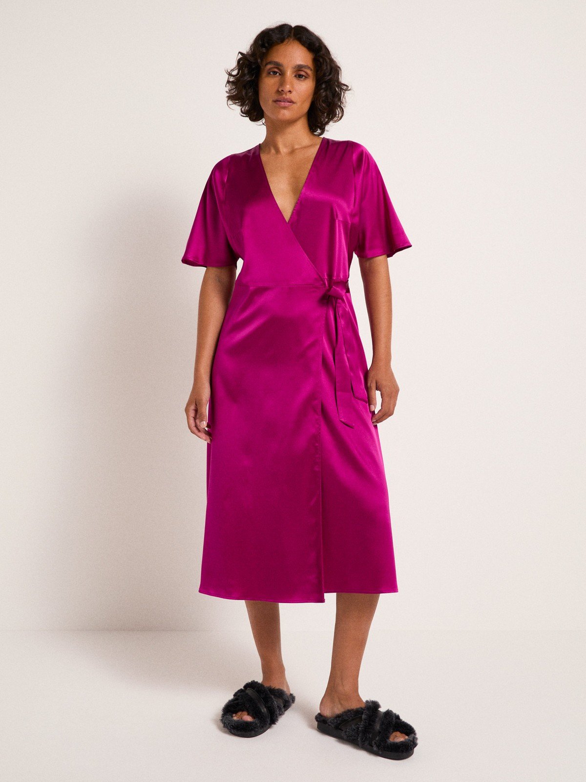 Lanius Seidenkleid Plum Lanius-Seidenkleid-Plum