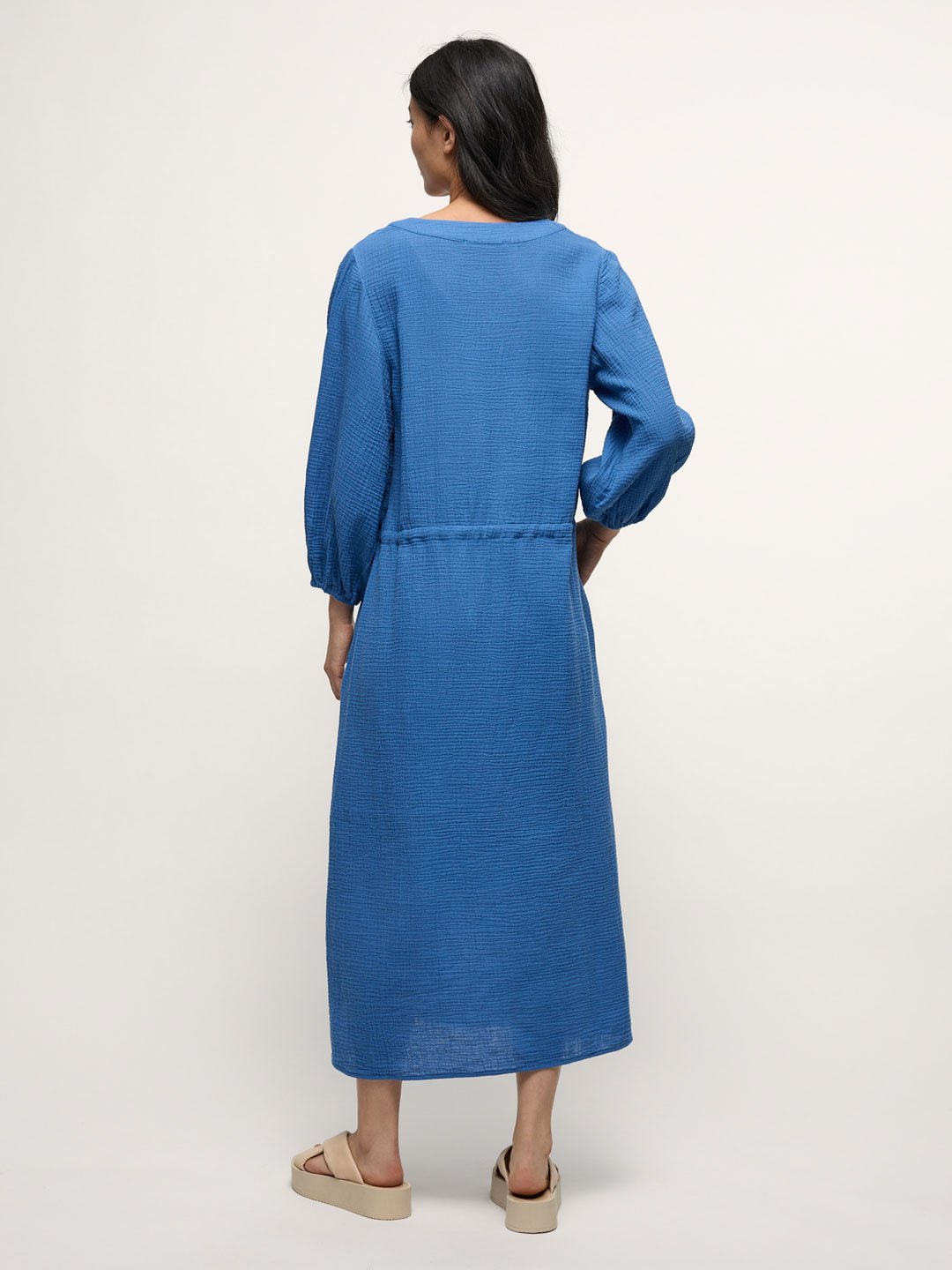 Lanius Maxikleid Mit Struktur Dove Blue Lanius-Maxikleid-Mit-Struktur-Dove-Blue