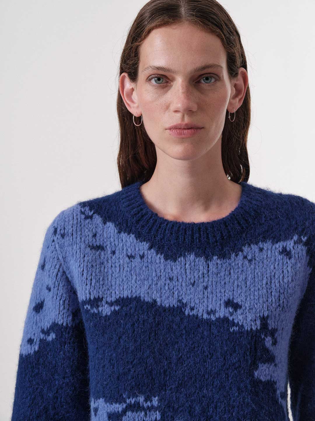 Lanius Pullover Mit Intarsie Deep Amethyst/Lavender Lanius-Pullover-Mit-Intarsie-Deep-Amethyst/Lavender