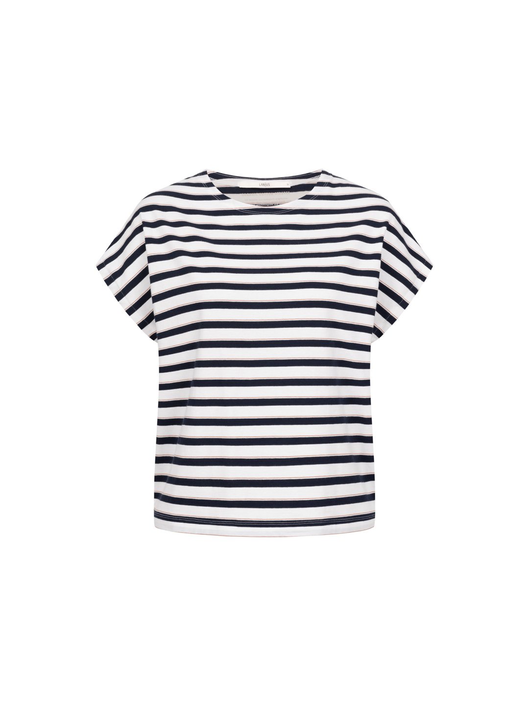 Lanius Streifenshirt Gots Night Blue/ White Lanius-Streifenshirt-Gots-Night-Blue/-White