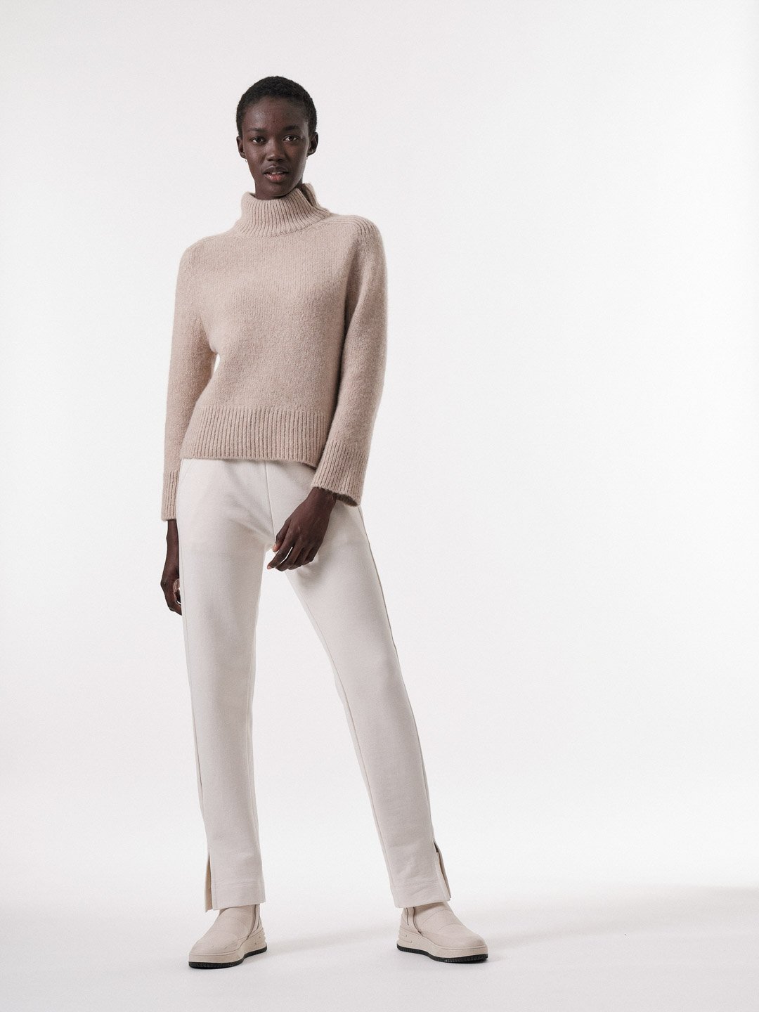 Lanius Oversized Stehkragenpullover Natural Lanius-Oversized-Stehkragenpullover-Natural
