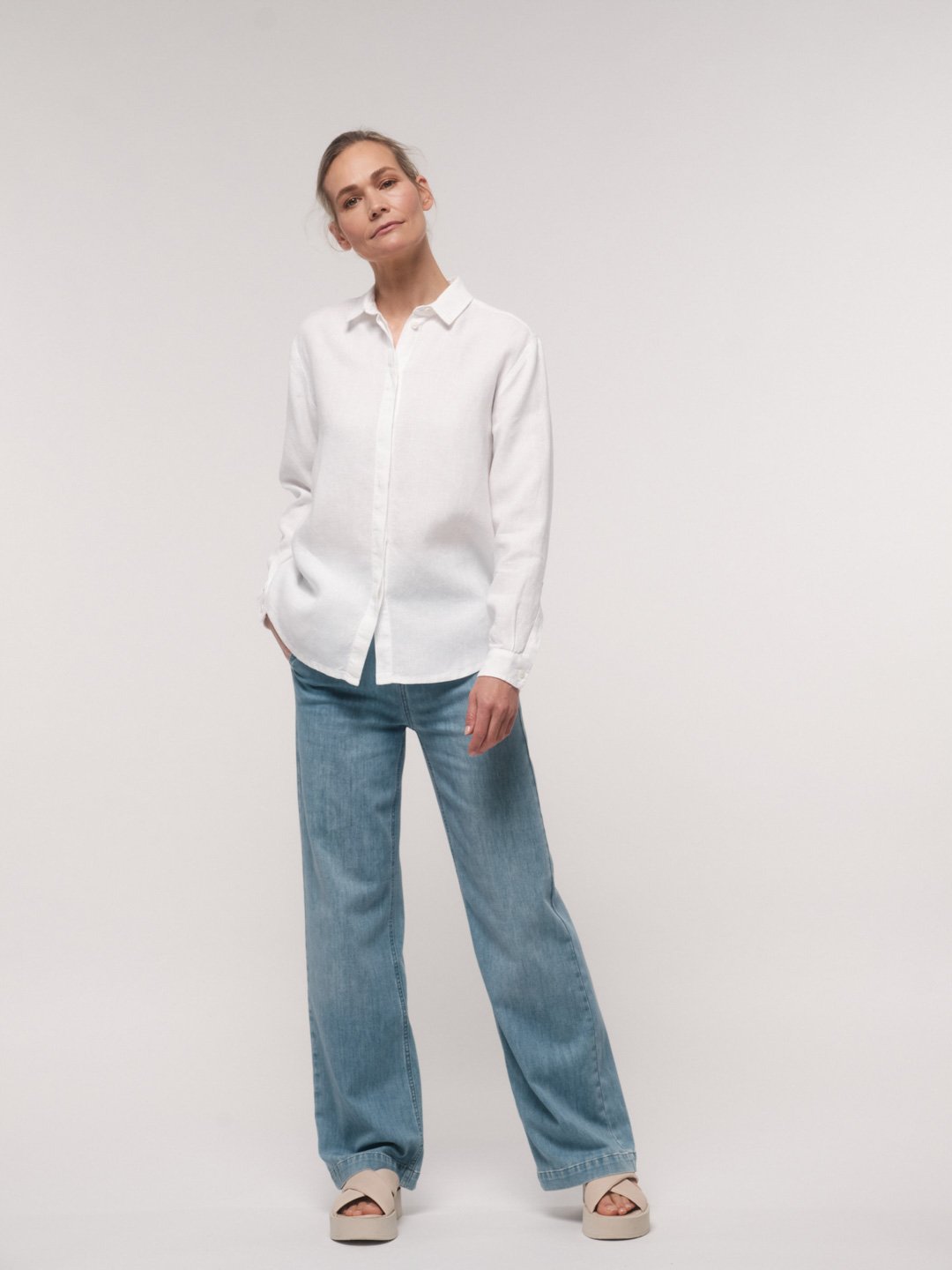 Lanius-Hemdbluse-White