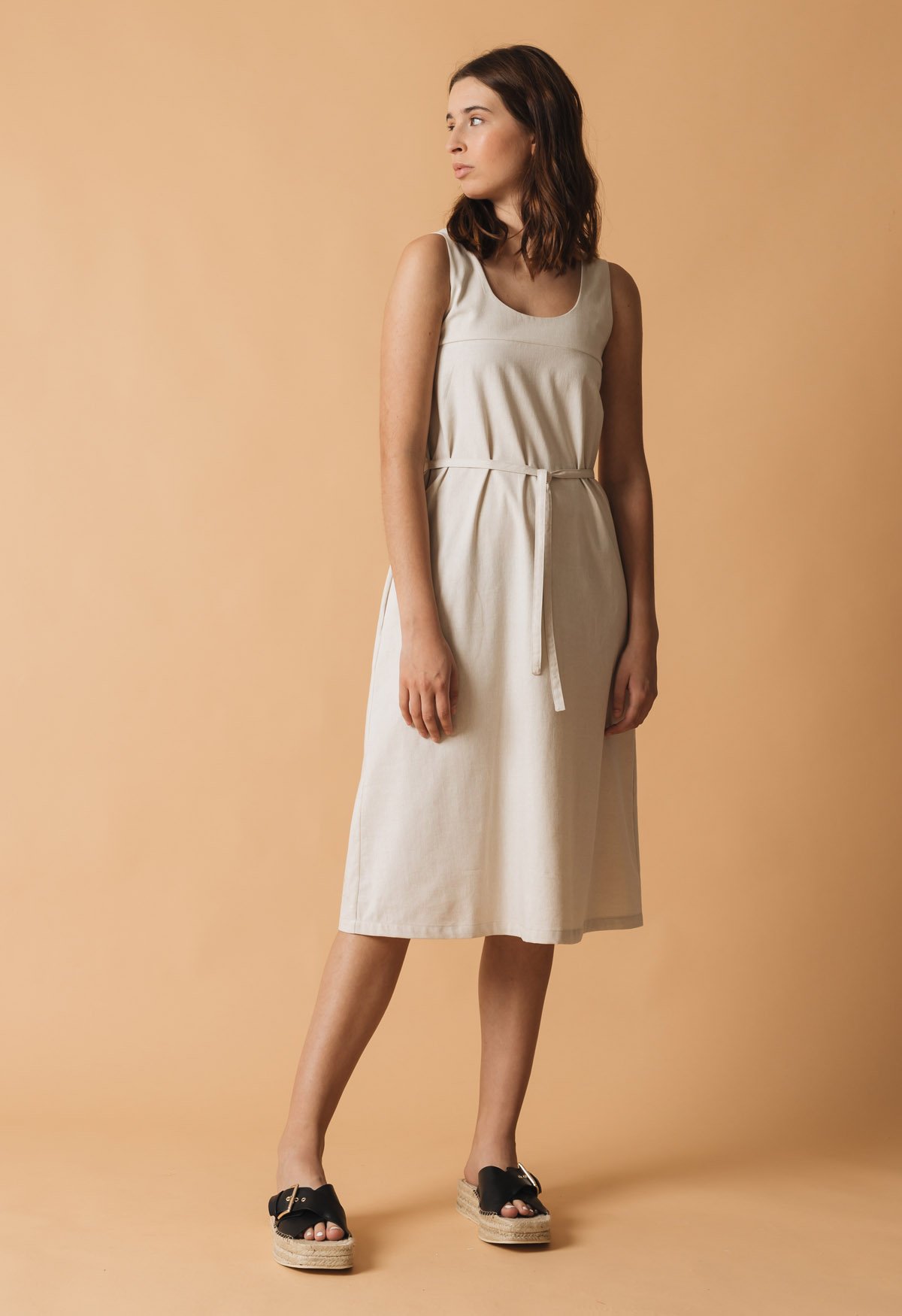 Lavandera-Kleid-Dugi-Beige-Pearl