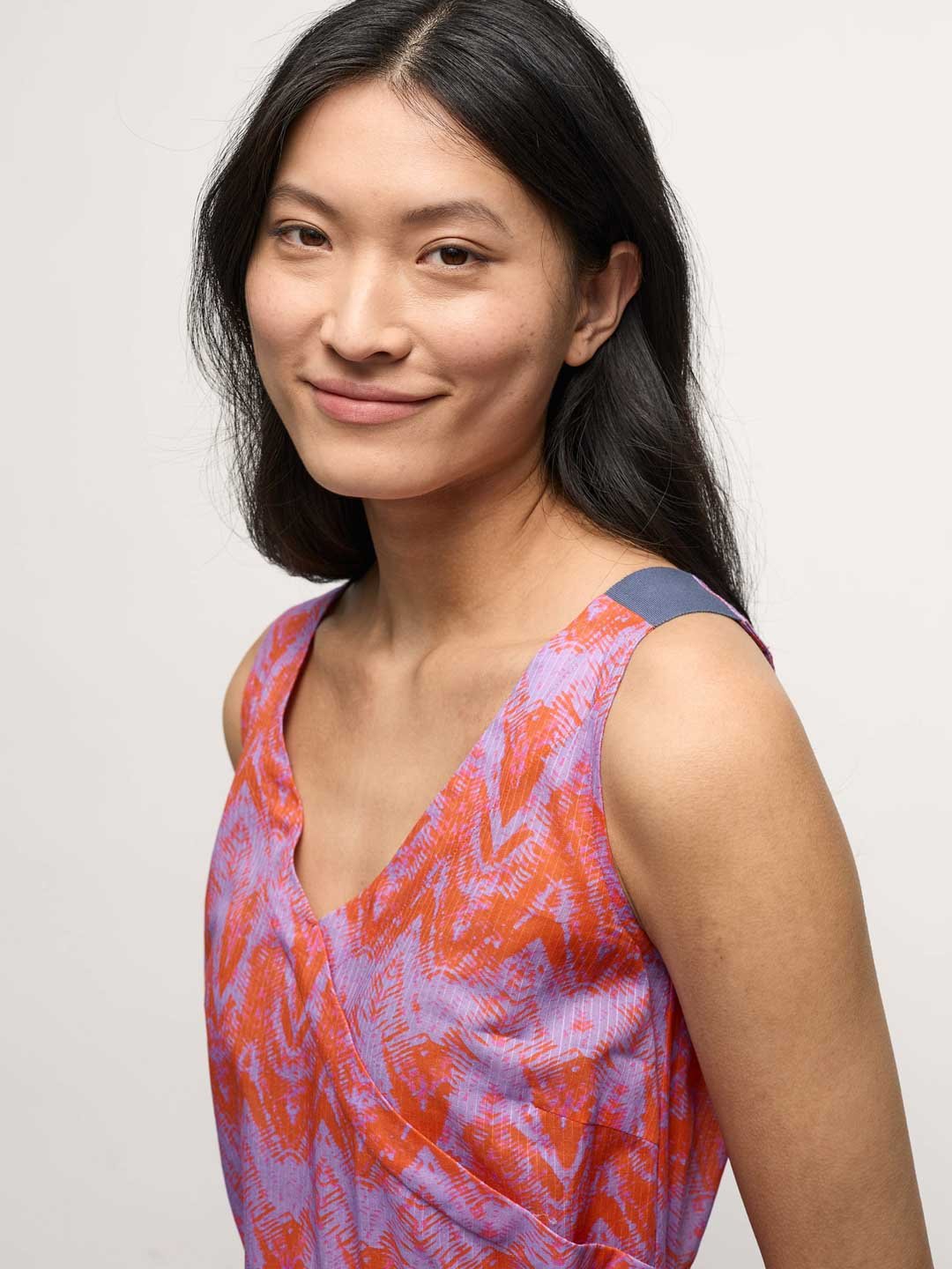 Lanius-Maxikleid-Gots-Print-Wild-Waves-Mandarine