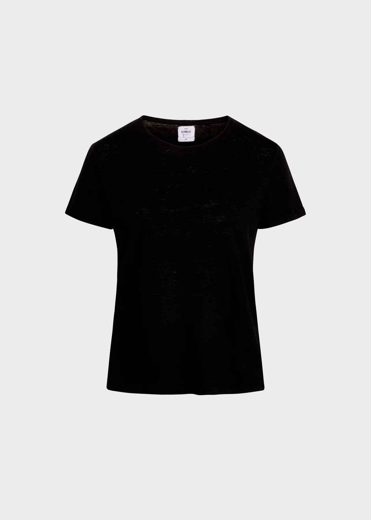 Klitmöller Collective T-Shirt Rikke Aus Leinen Black Klitmöller-Collective-T-Shirt-Rikke-Aus-Leinen-Black