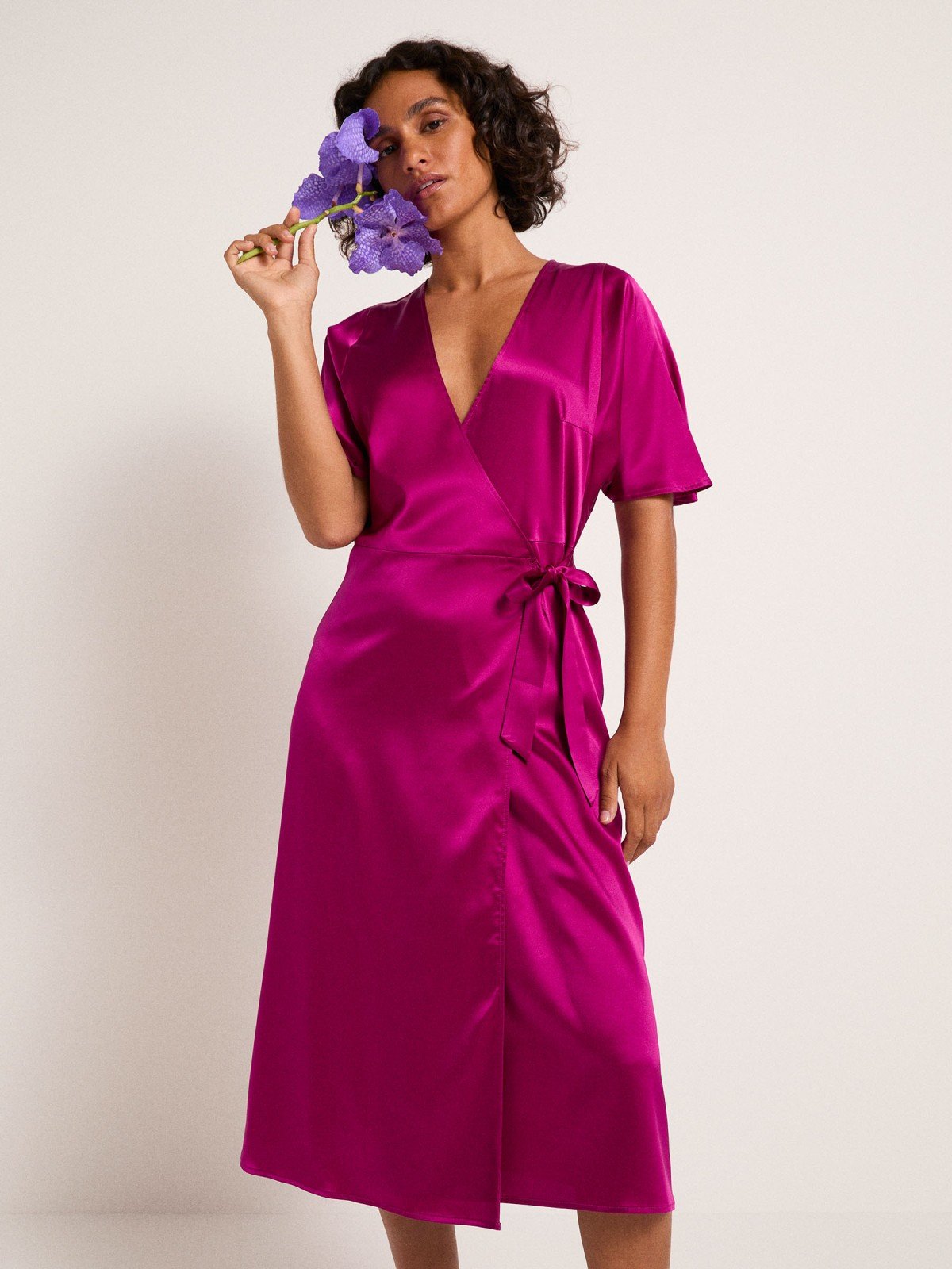Lanius Seidenkleid Plum Lanius-Seidenkleid-Plum