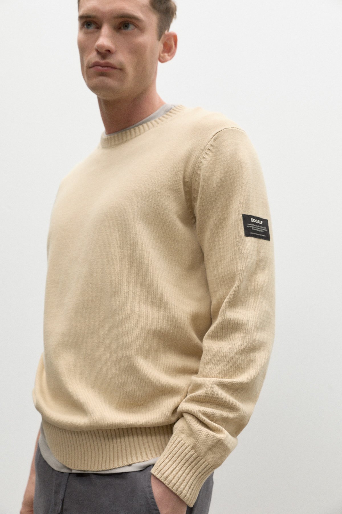 Ecoalf-Strickpulloevr-Tail-Beige