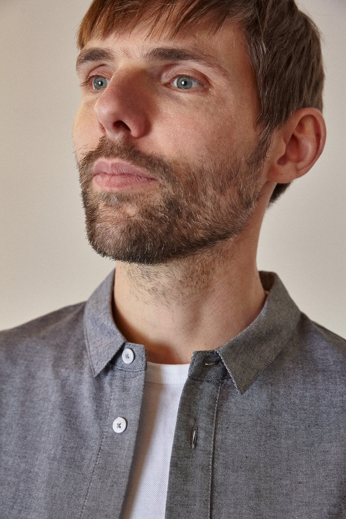 About Companions Hemd Simon Eco Oxford Grey About-Companions-Hemd-Simon-Eco-Oxford-Grey