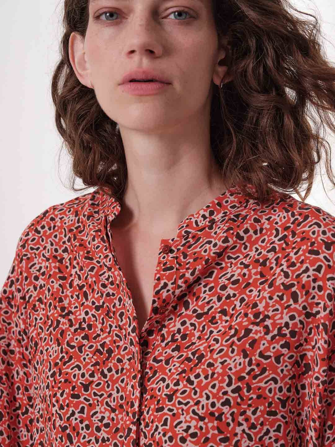 Lanius Bluse - Print: Minimal Print Minimal Lava Lanius-Bluse---Print:-Minimal-Print-Minimal-Lava