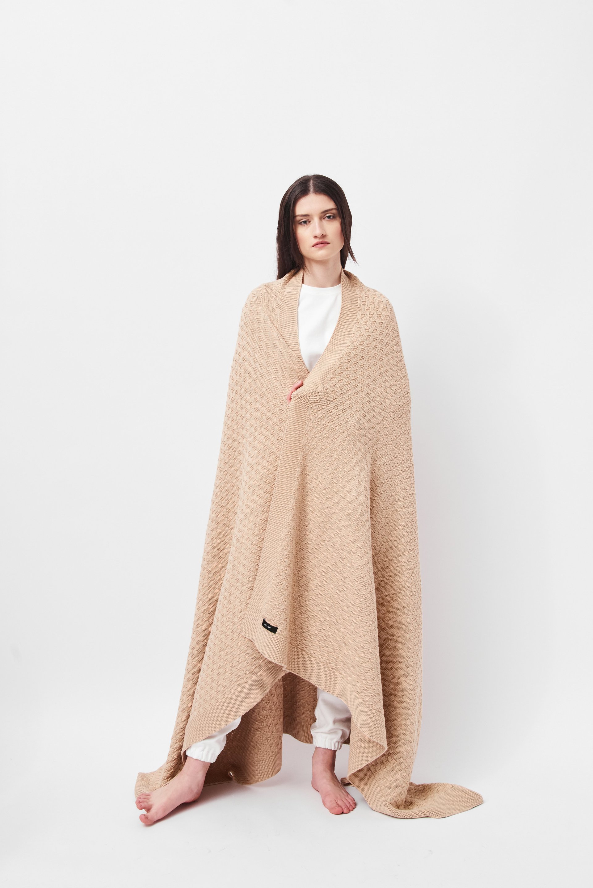 Mila-Vert-Strickdecke-Aus-Bio-Baumwolle-Sand