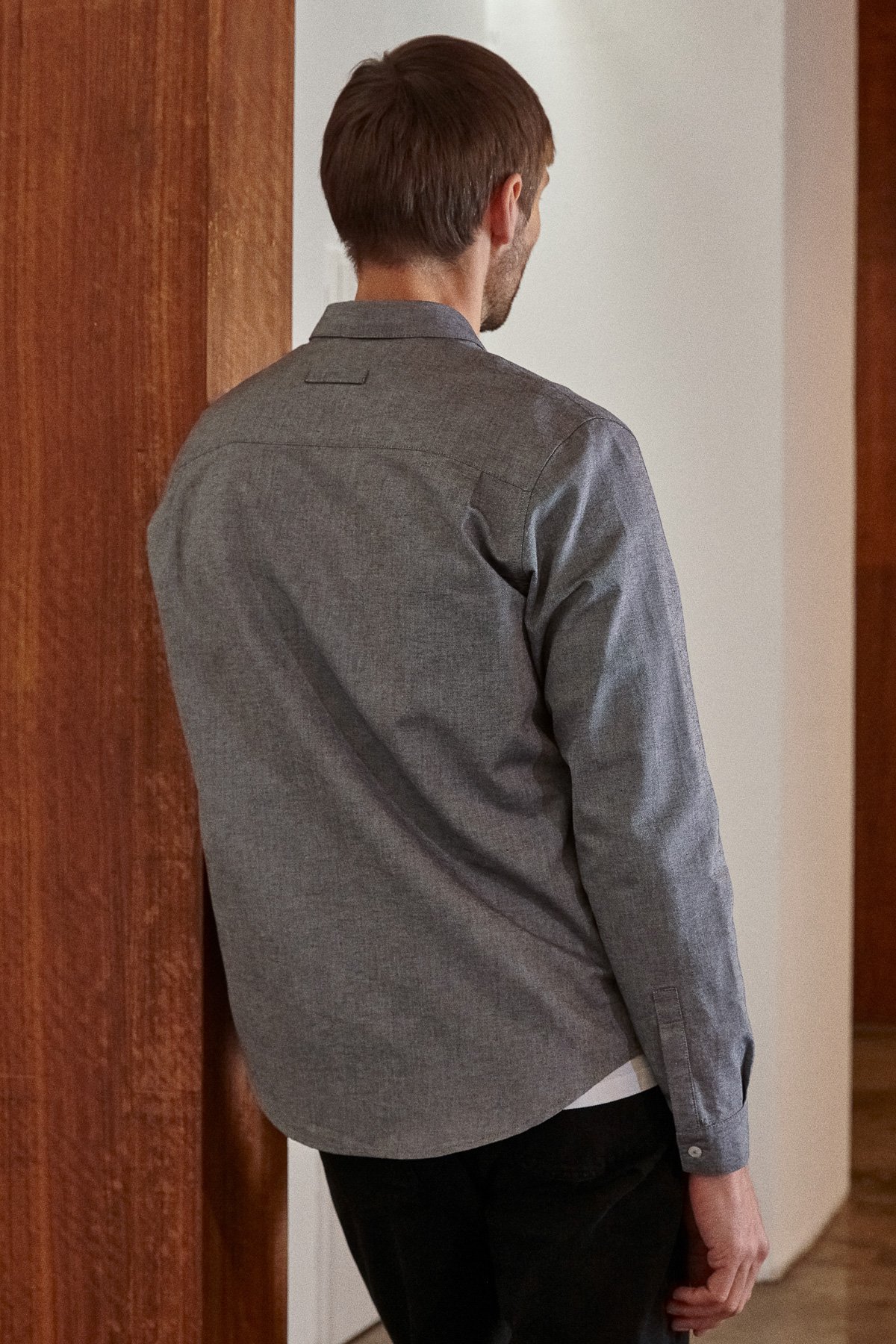 About Companions Hemd Simon Eco Oxford Grey About-Companions-Hemd-Simon-Eco-Oxford-Grey