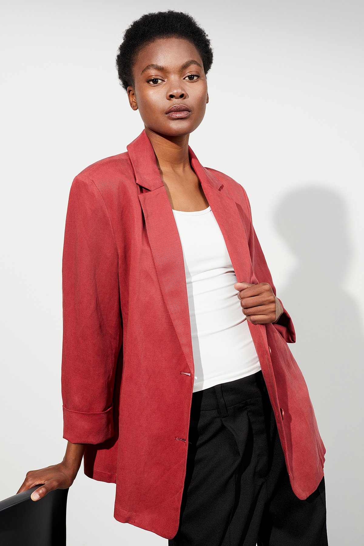 LangerChen Jacke Agness Red Bean LangerChen-Jacke-Agness-Red-Bean