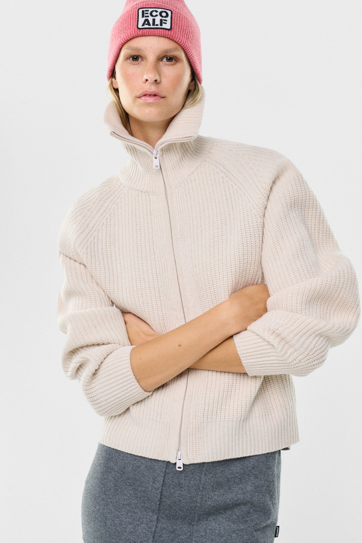 Ecoalf Zipper Eli Off White Ecoalf-Zipper-Eli-Off-White