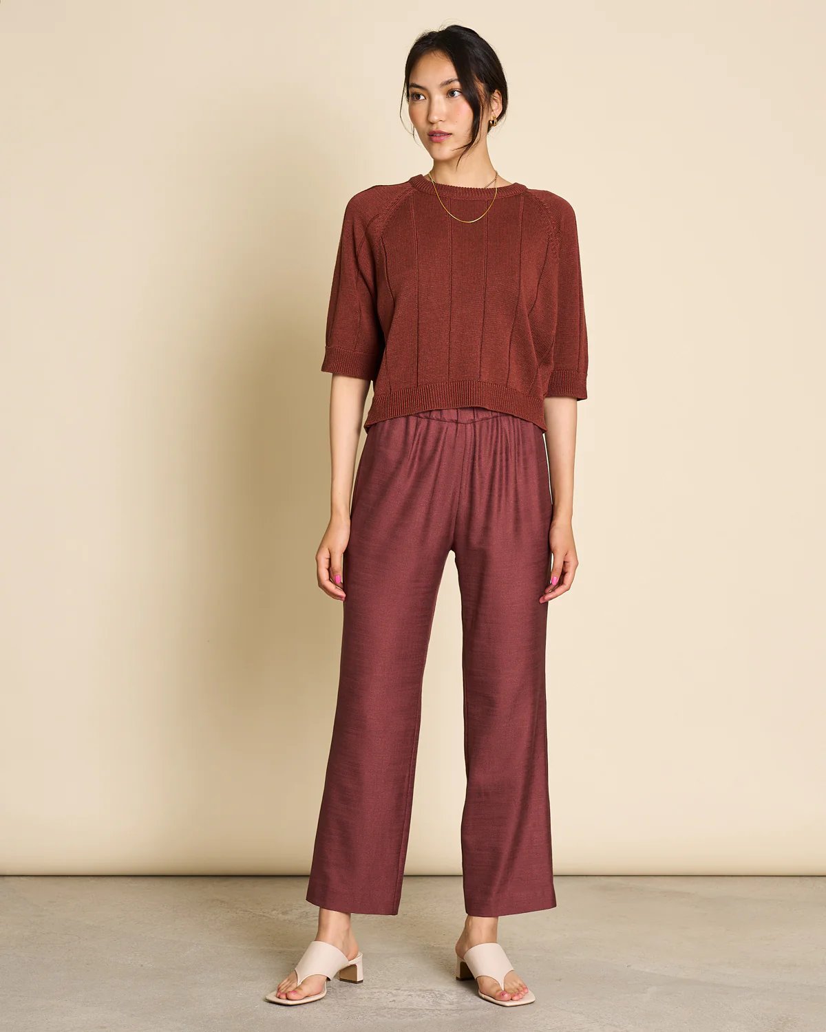 Jan-N-June-Strick-Sweater-Fina-Marsala
