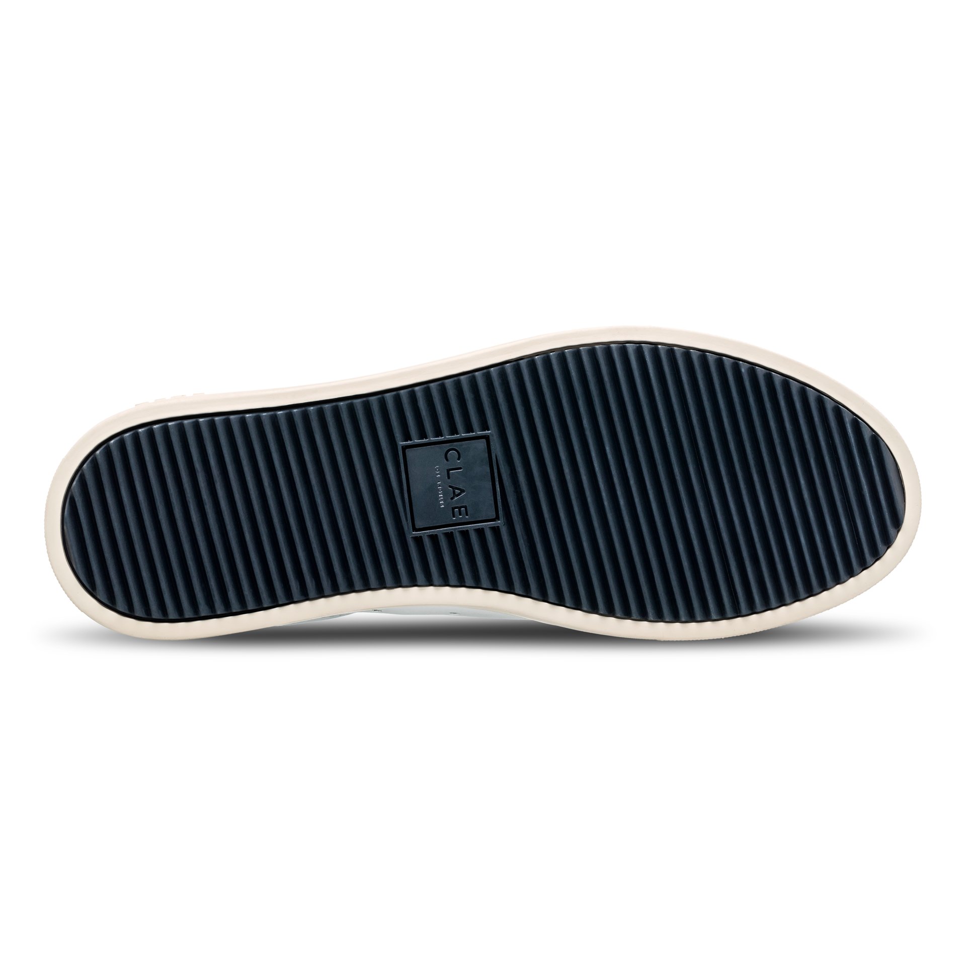 Clae Sneaker Bradley California White Leather Navy Clae-Sneaker-Bradley-California-White-Leather-Navy