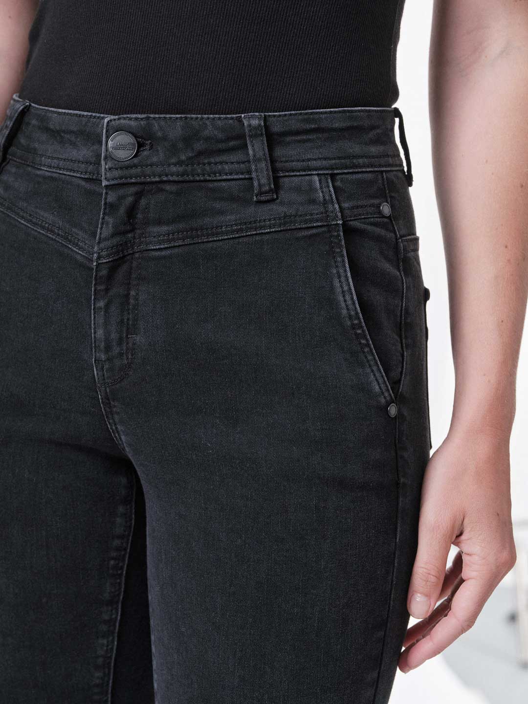 Lanius High Waist Jeans Ocs Black Denim Lanius-High-Waist-Jeans-Ocs-Black-Denim