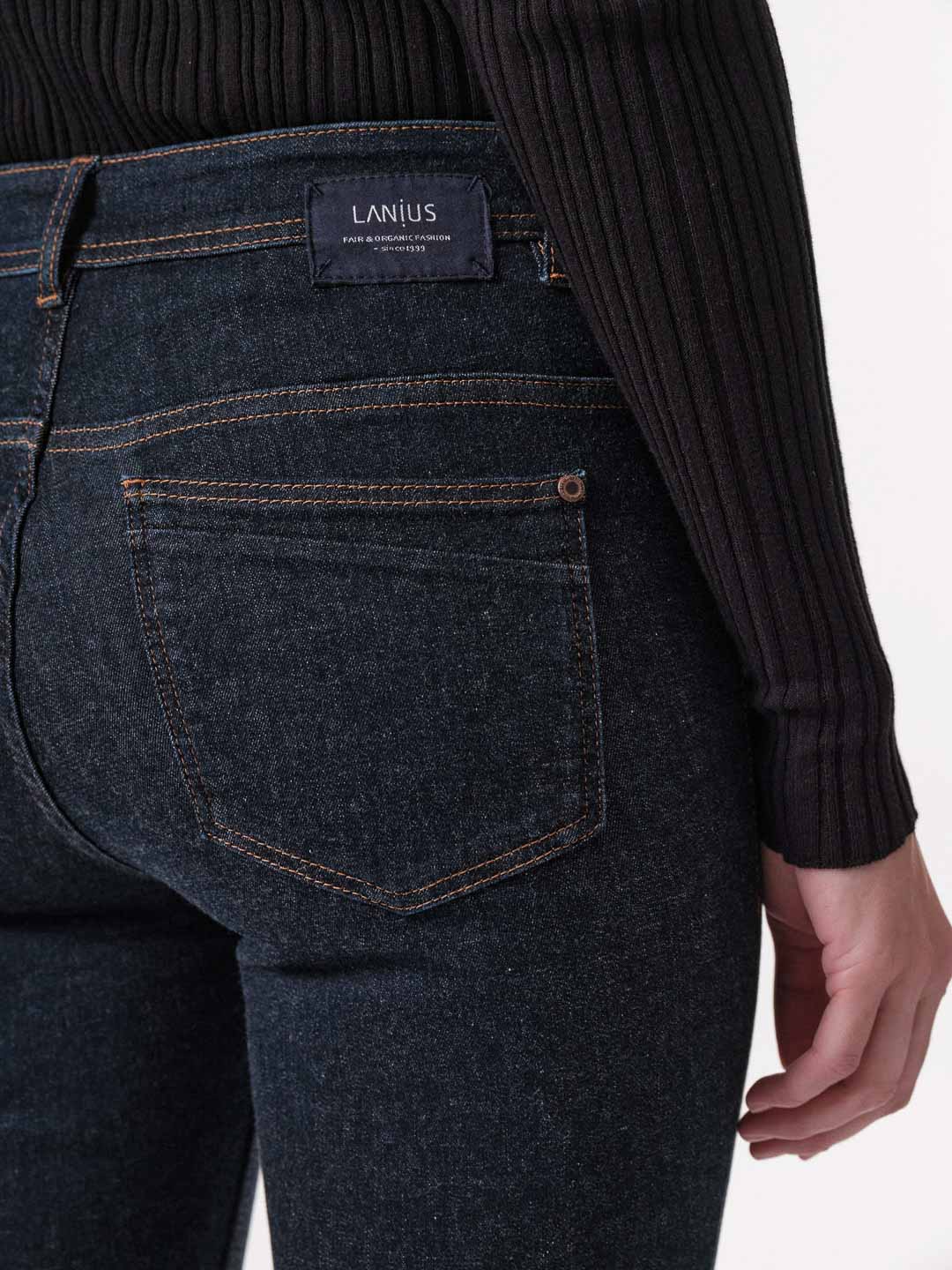 Lanius High Waist Jeans Gots Dark Blue Denim Lanius-High-Waist-Jeans-Gots-Dark-Blue-Denim
