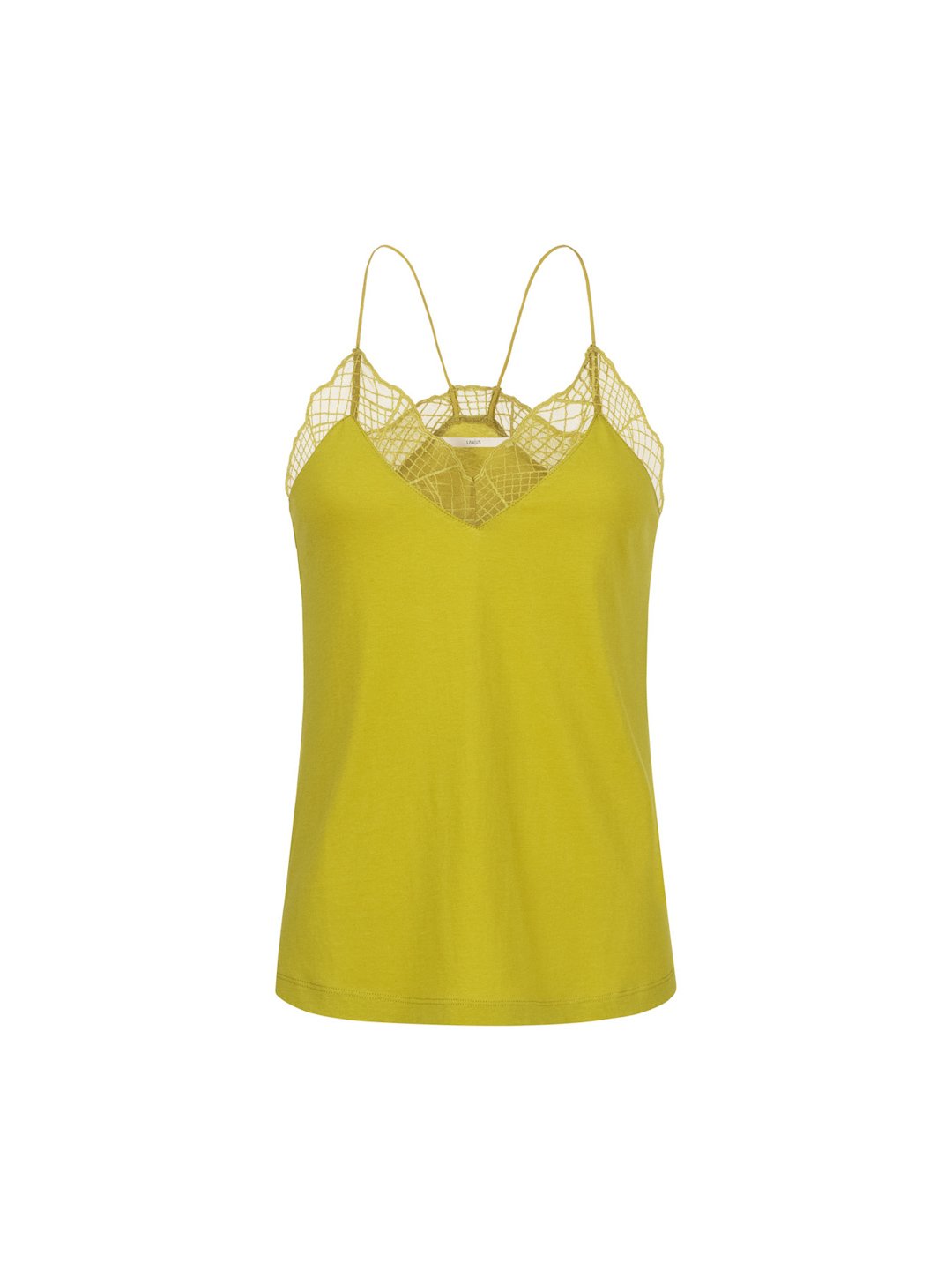 Lanius-Top-Mit-Grafischer-Spitze-Golden-Olive