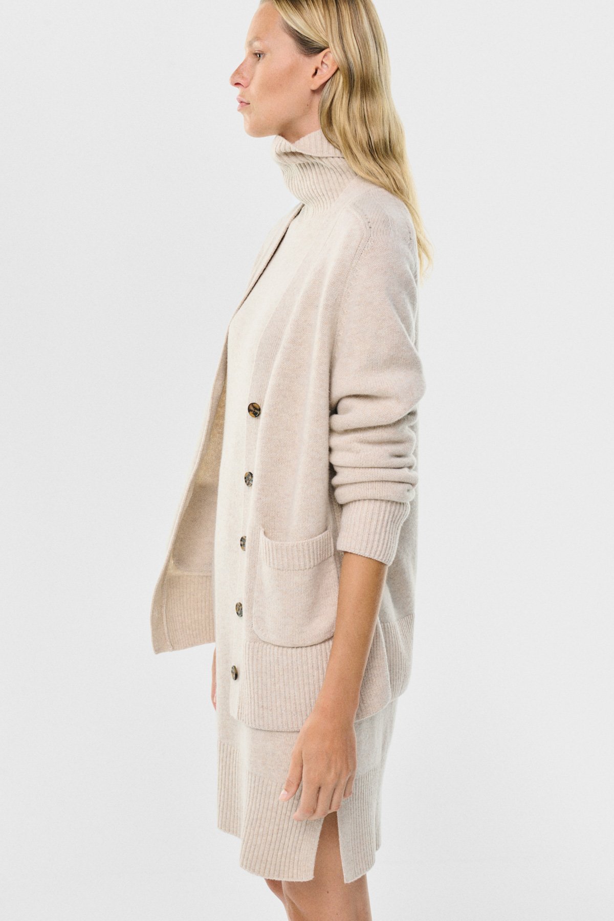 Ecoalf Strickjacke Carda Toast Melange Ecoalf-Strickjacke-Carda-Toast-Melange