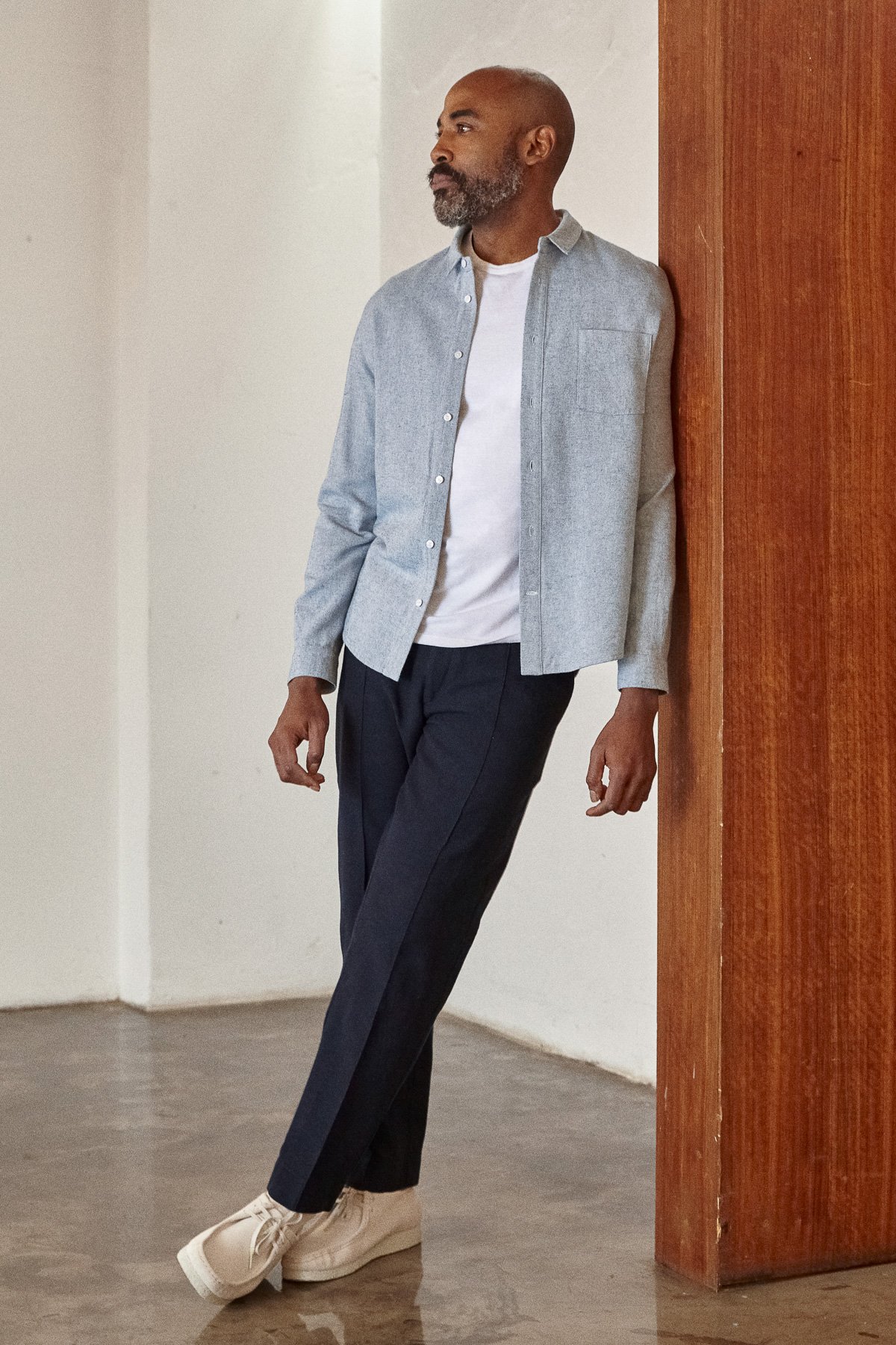 About-Companions-Hemd-Simon-Eco-Mid-Blue-Flannel