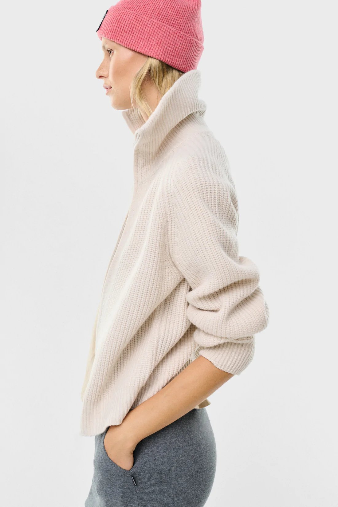 Ecoalf Zipper Eli Off White Ecoalf-Zipper-Eli-Off-White