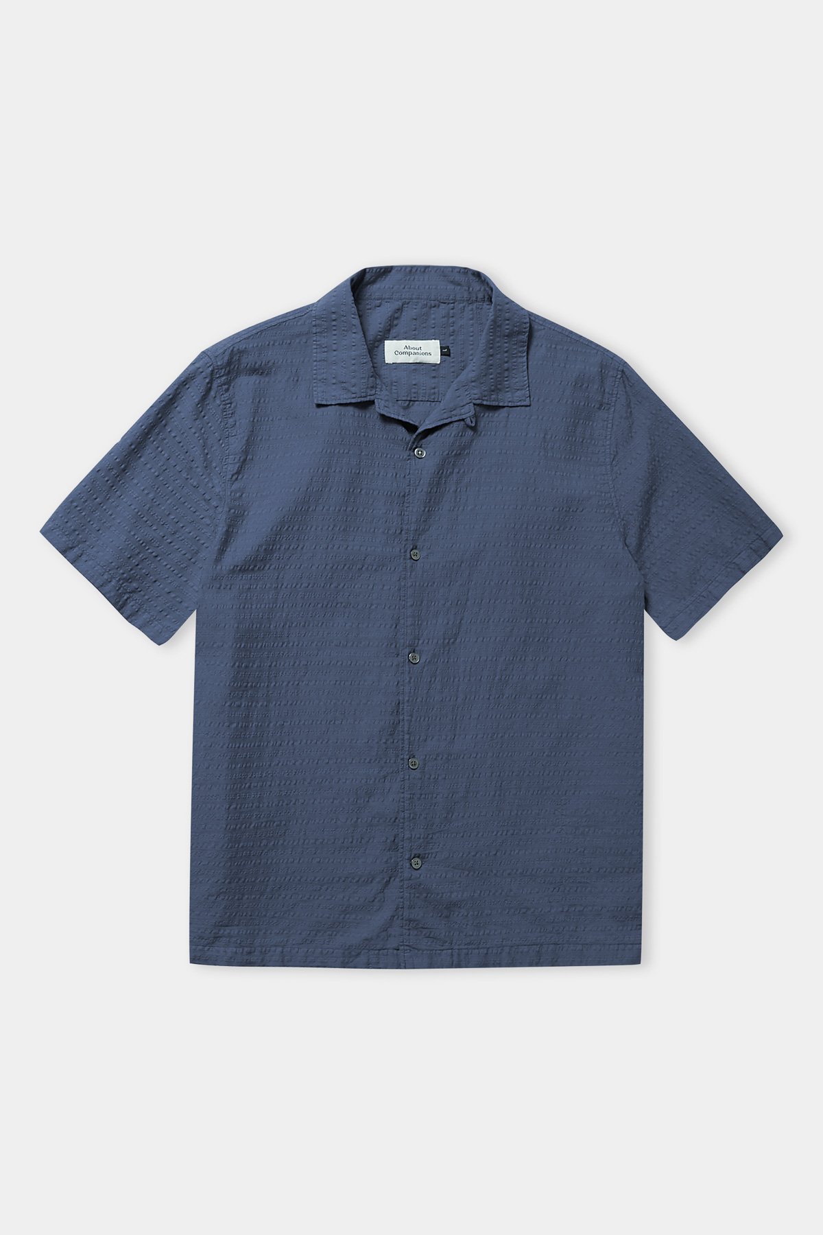 About-Companions-Seersucker---Kurzarmhemd-Kuno--Eco-Seersucker-Blue
