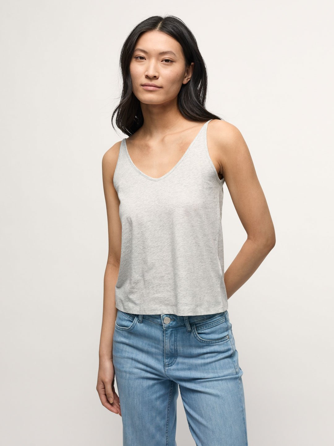 Lanius-Top-Gots-Aus-Bio-Baumwolle-Grey-Melange