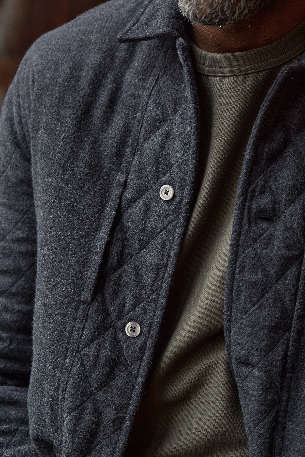 About Companions Jacke Owe Eco Padded Coal Flannel About-Companions-Jacke-Owe-Eco-Padded-Coal-Flannel