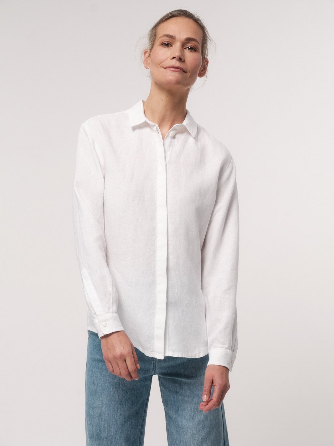Lanius-Hemdbluse-White