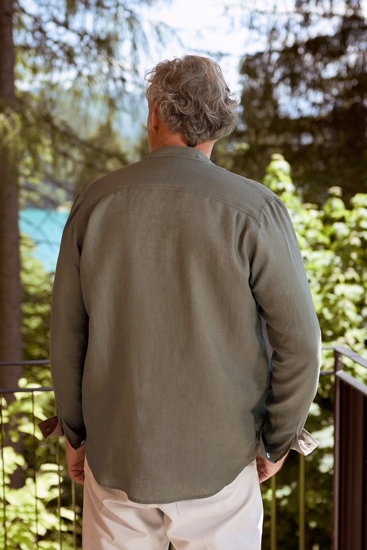 About Companions Leinenhemd Nathan Mit Stehkragen Dusty Olive Pure Linen About-Companions-Leinenhemd-Nathan-Mit-Stehkragen-Dusty-Olive-Pure-Linen