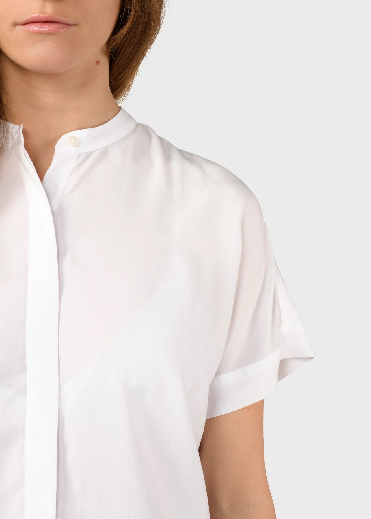 Klitmöller Collective Kurzarm-Bluse Li Aus Tencel White Klitmöller-Collective-Kurzarm-Bluse-Li-Aus-Tencel-White