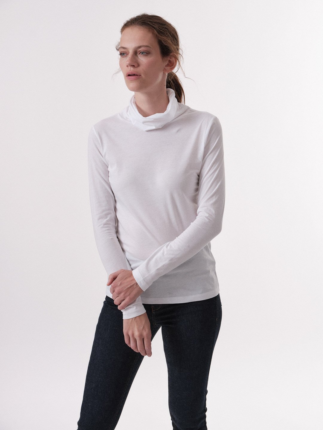 Lanius-Rollkragenshirt--White