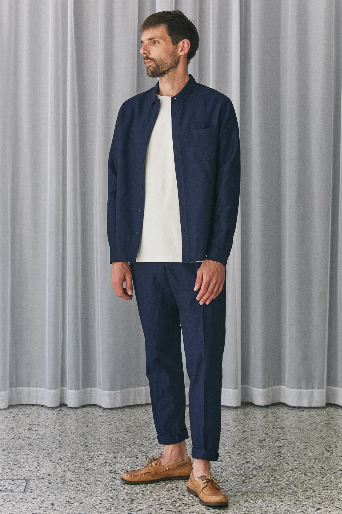 About Companions Stoffhose Jostha Navy Linen About-Companions-Stoffhose-Jostha-Navy-Linen