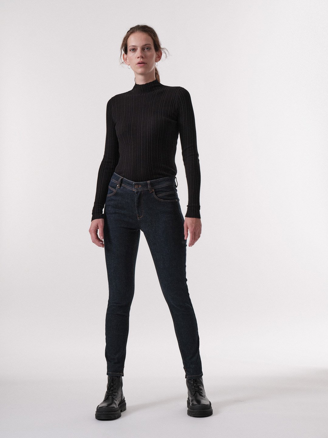 Lanius High Waist Jeans Gots Dark Blue Denim Lanius-High-Waist-Jeans-Gots-Dark-Blue-Denim