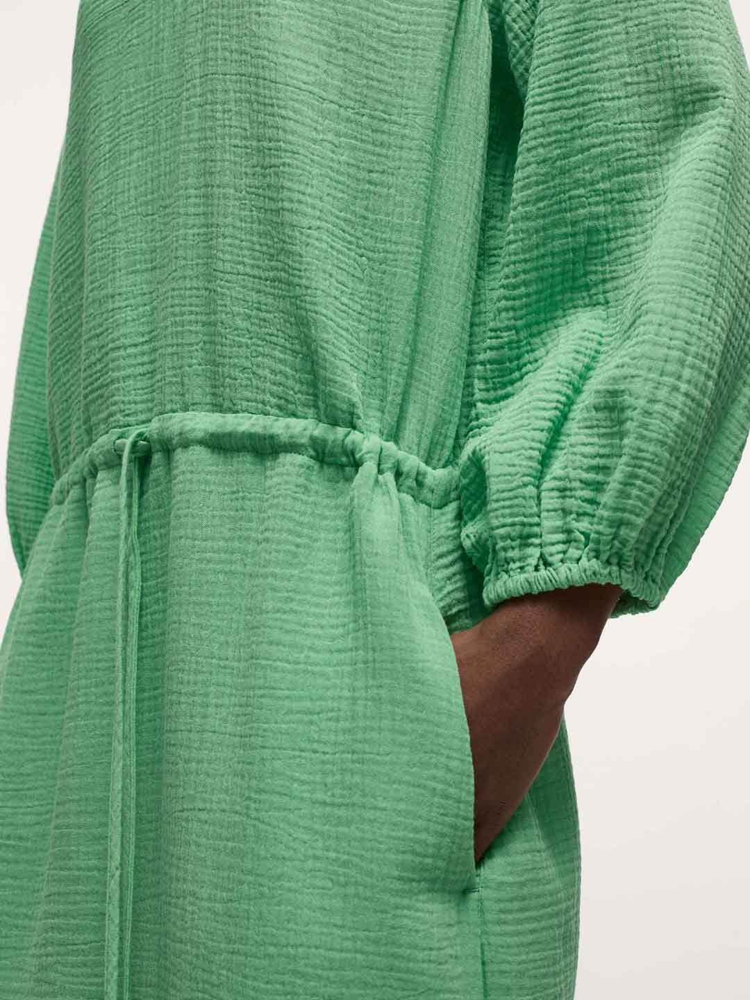 Lanius Maxikleid Mit Struktur Bright Jade Lanius-Maxikleid-Mit-Struktur-Bright-Jade