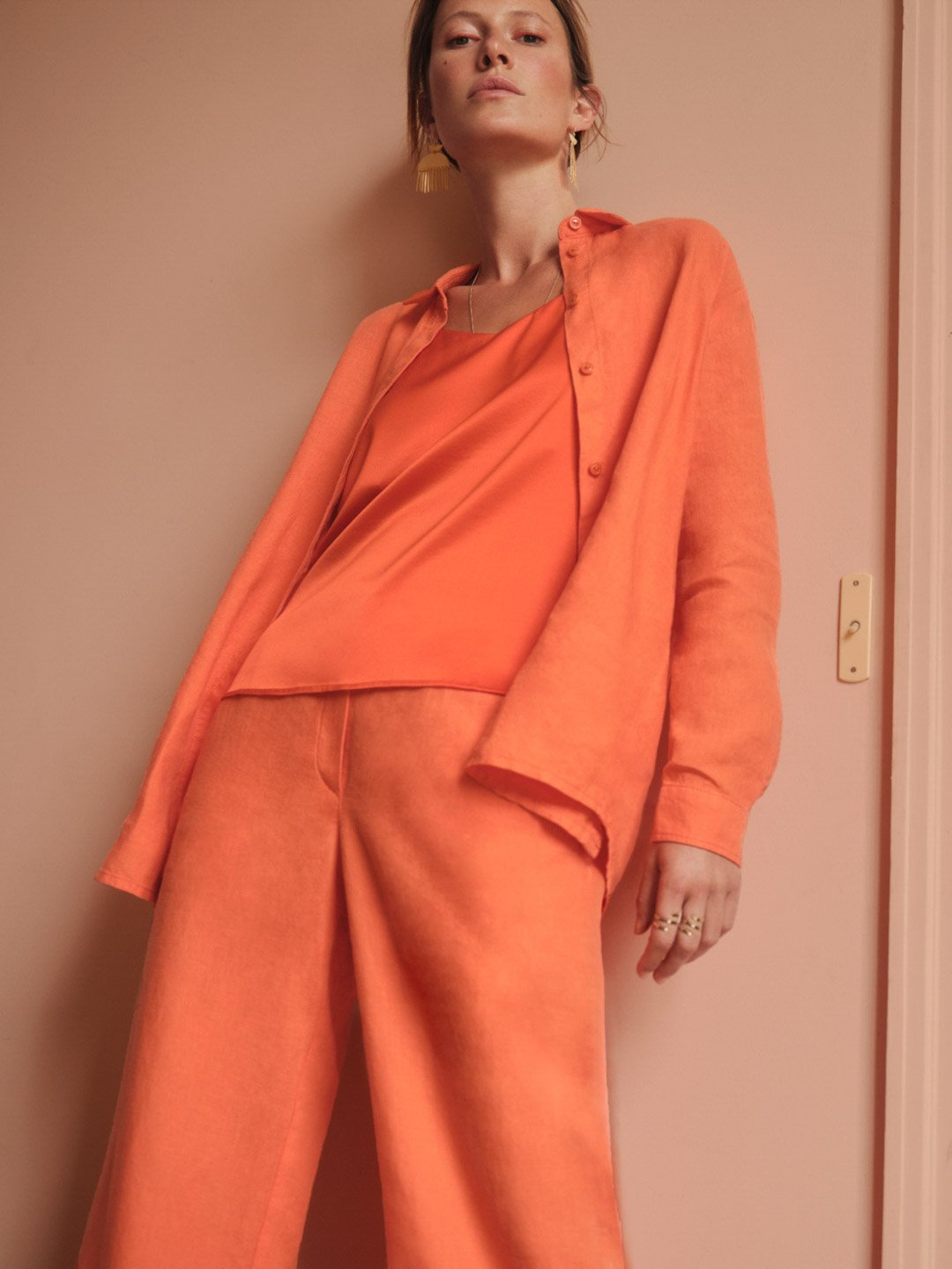 Lanius-Hemdbluse-Papaya