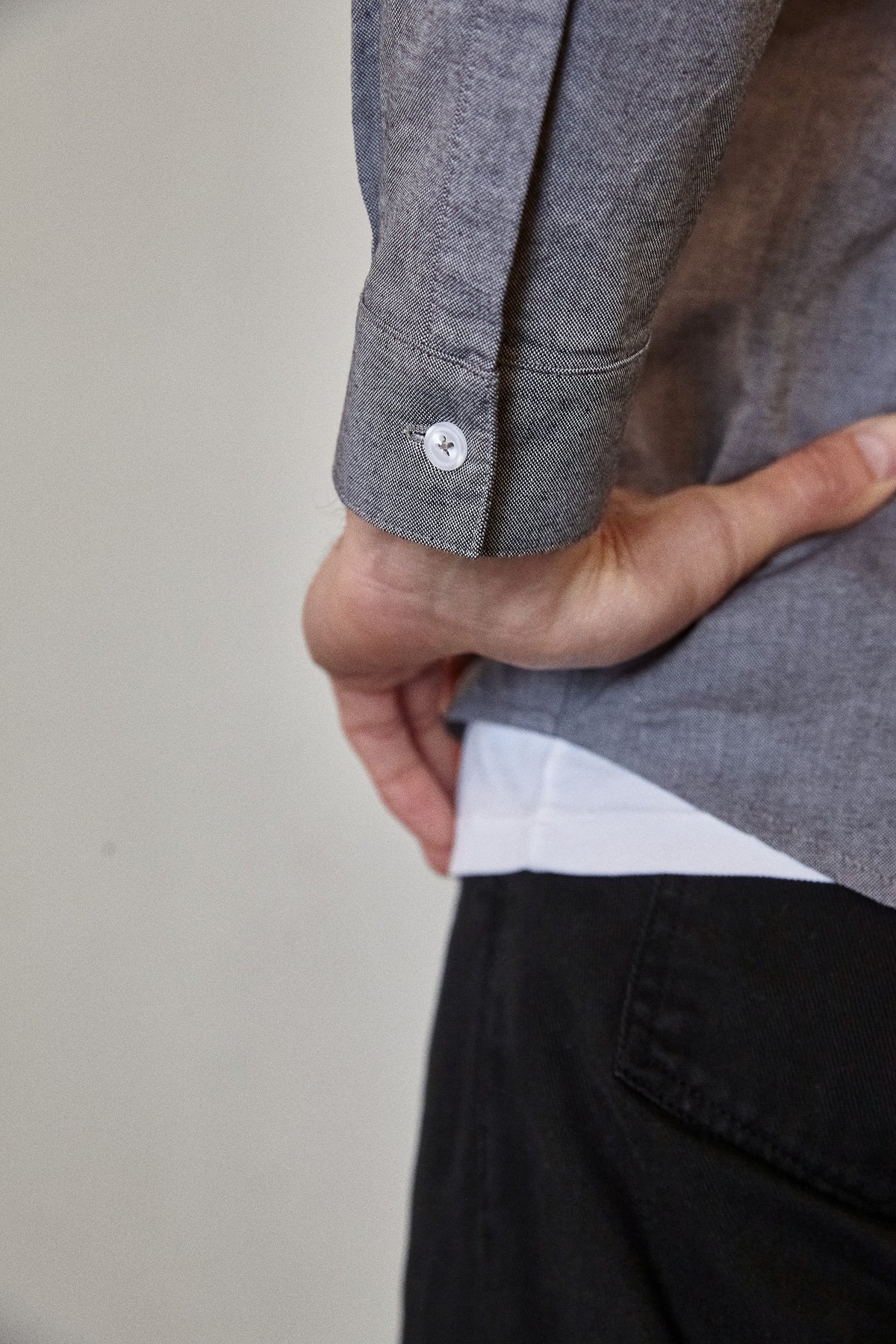 About Companions Hemd Simon Eco Oxford Grey About-Companions-Hemd-Simon-Eco-Oxford-Grey