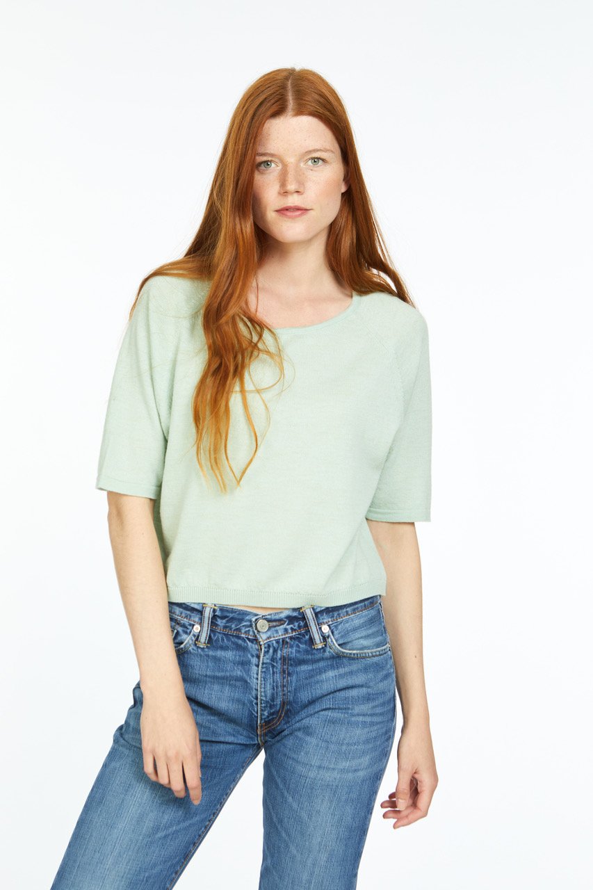 Les Racines Du Ciel Wide Sweater - Merino Aqua Les-Racines-Du-Ciel-Wide-Sweater---Merino-Aqua