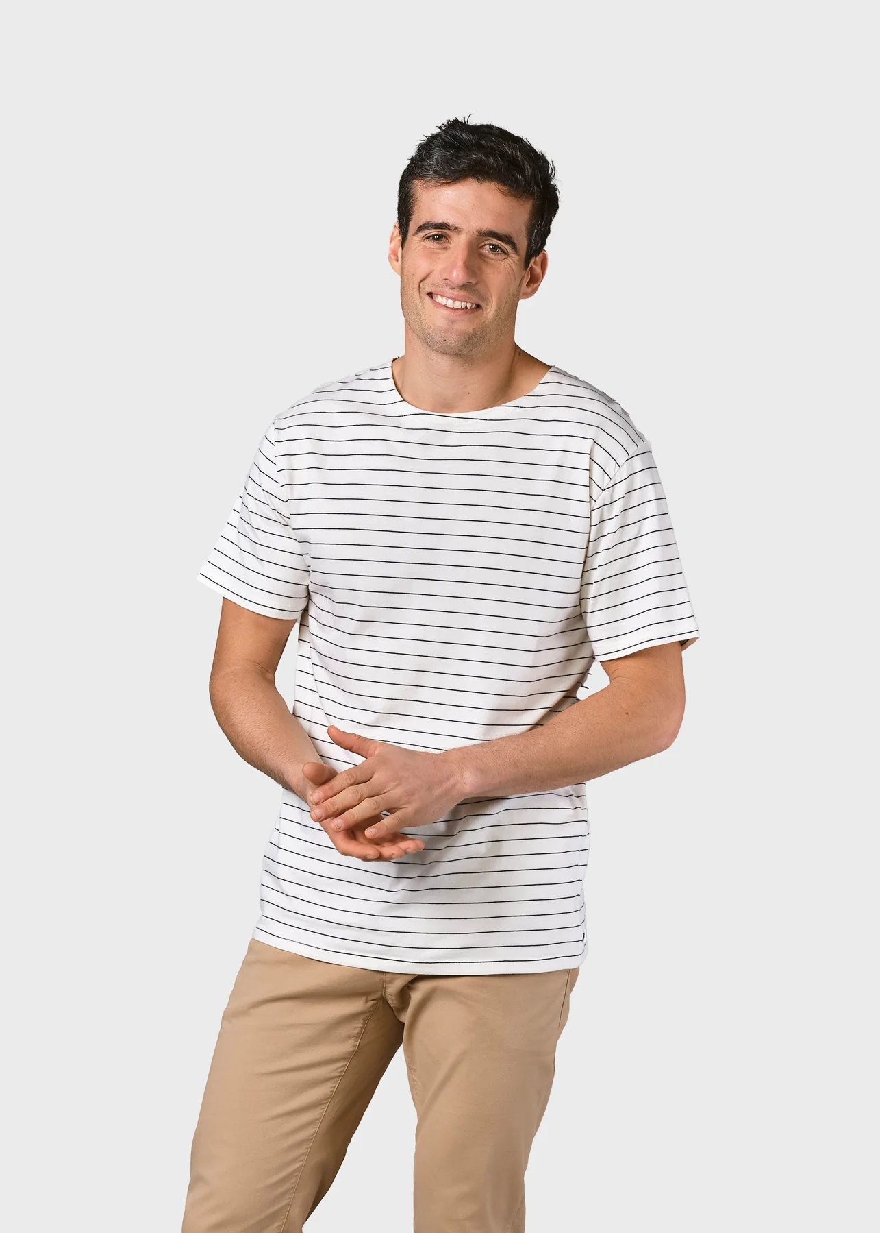 Klitmöller Collective T-Shirt Tom Cream/Navy Klitmöller-Collective-T-Shirt-Tom-Cream/Navy