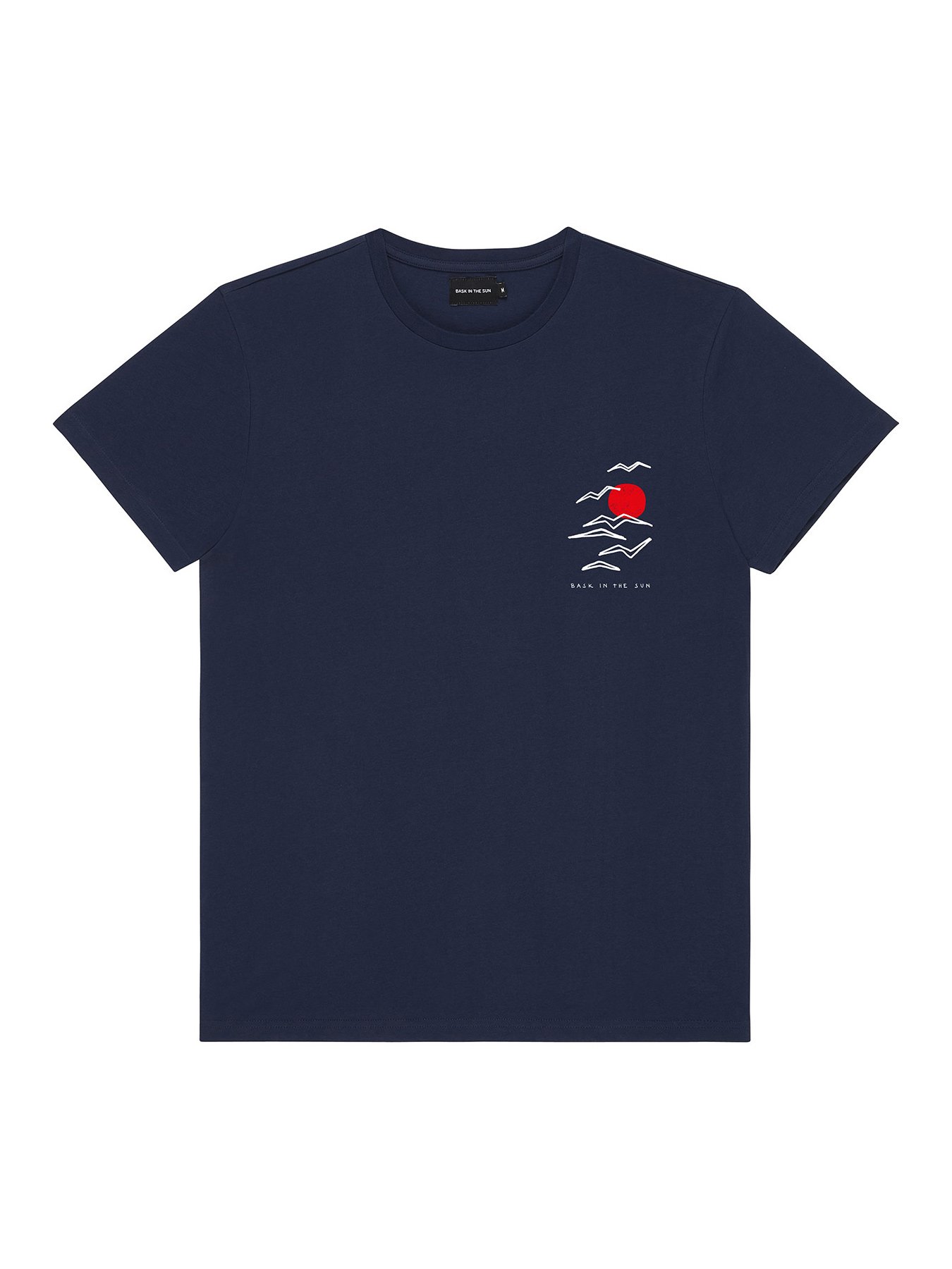 Bask-In-The-Sun-T-Shirt-Birds-Navy