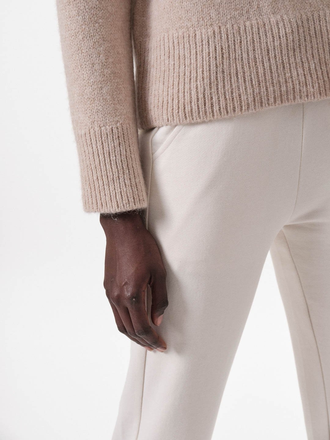 Lanius Oversized Stehkragenpullover Natural Lanius-Oversized-Stehkragenpullover-Natural