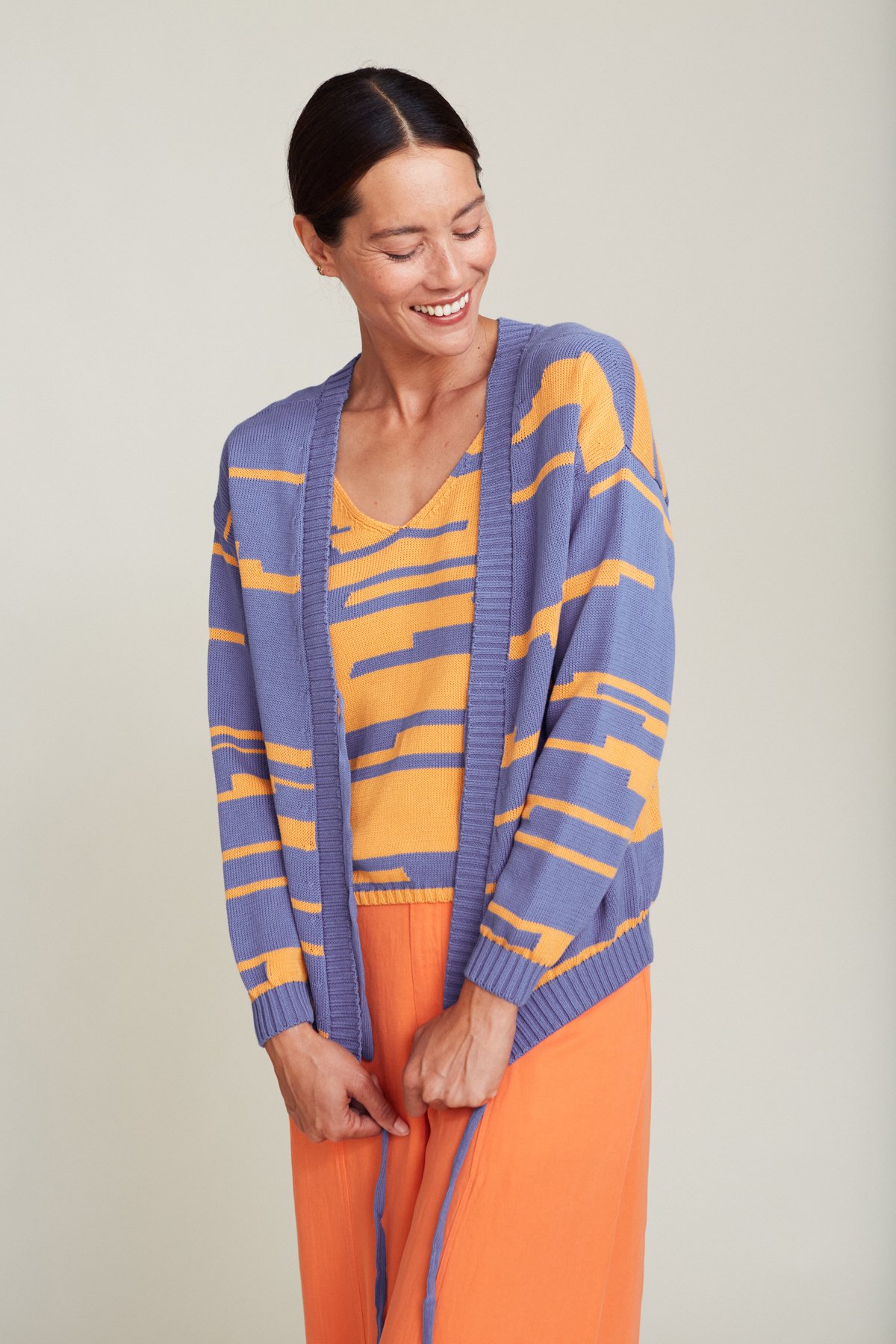 Suite-13-Strick-Sweater-Devon-Bicolor-Lavanda