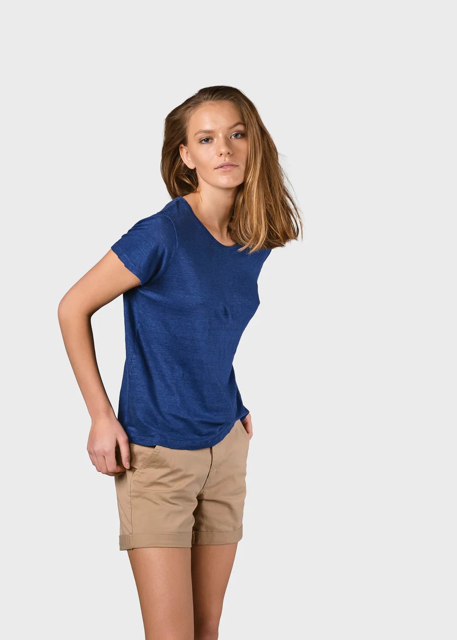 Klitmöller-Collective-T-Shirt-Rikke-Aus-Leinen-Ocean