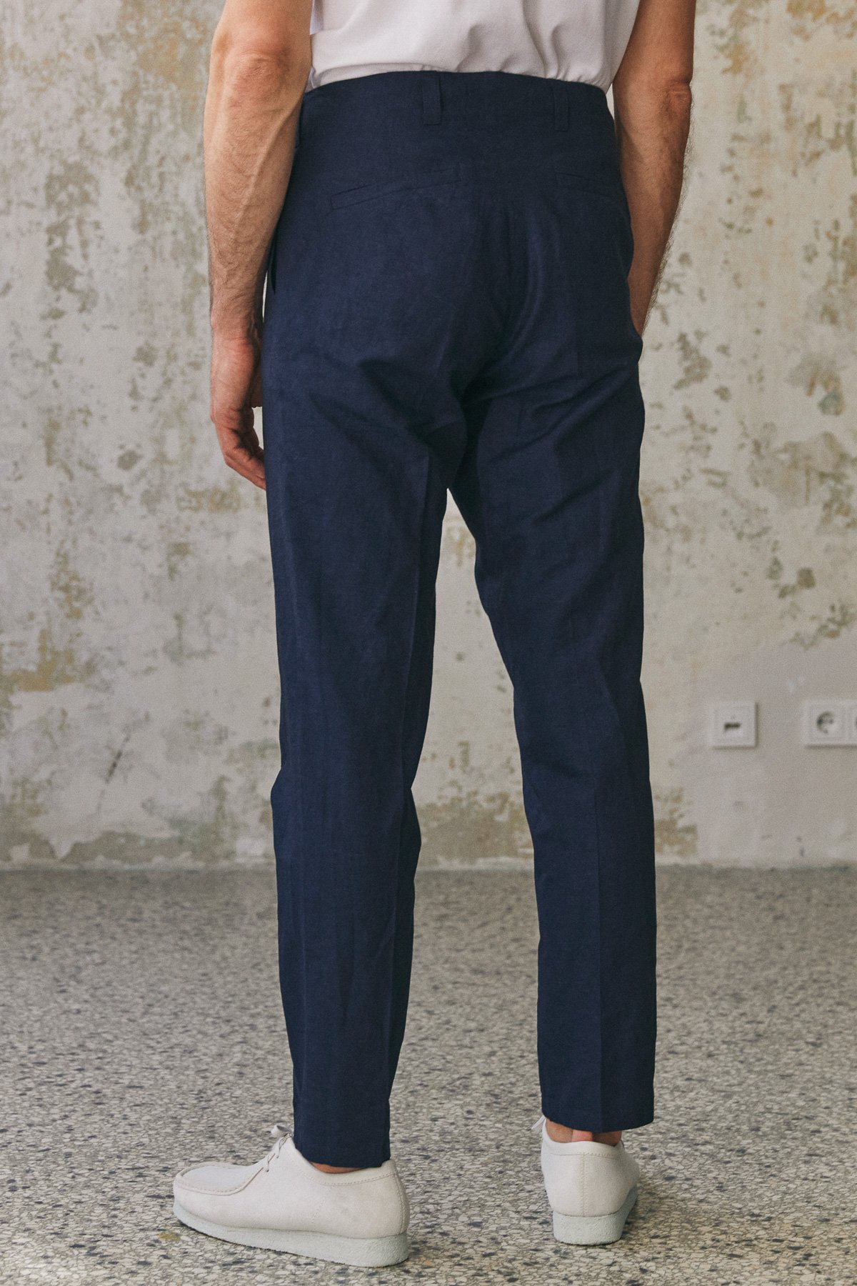 About Companions Stoffhose Jostha Navy Linen About-Companions-Stoffhose-Jostha-Navy-Linen