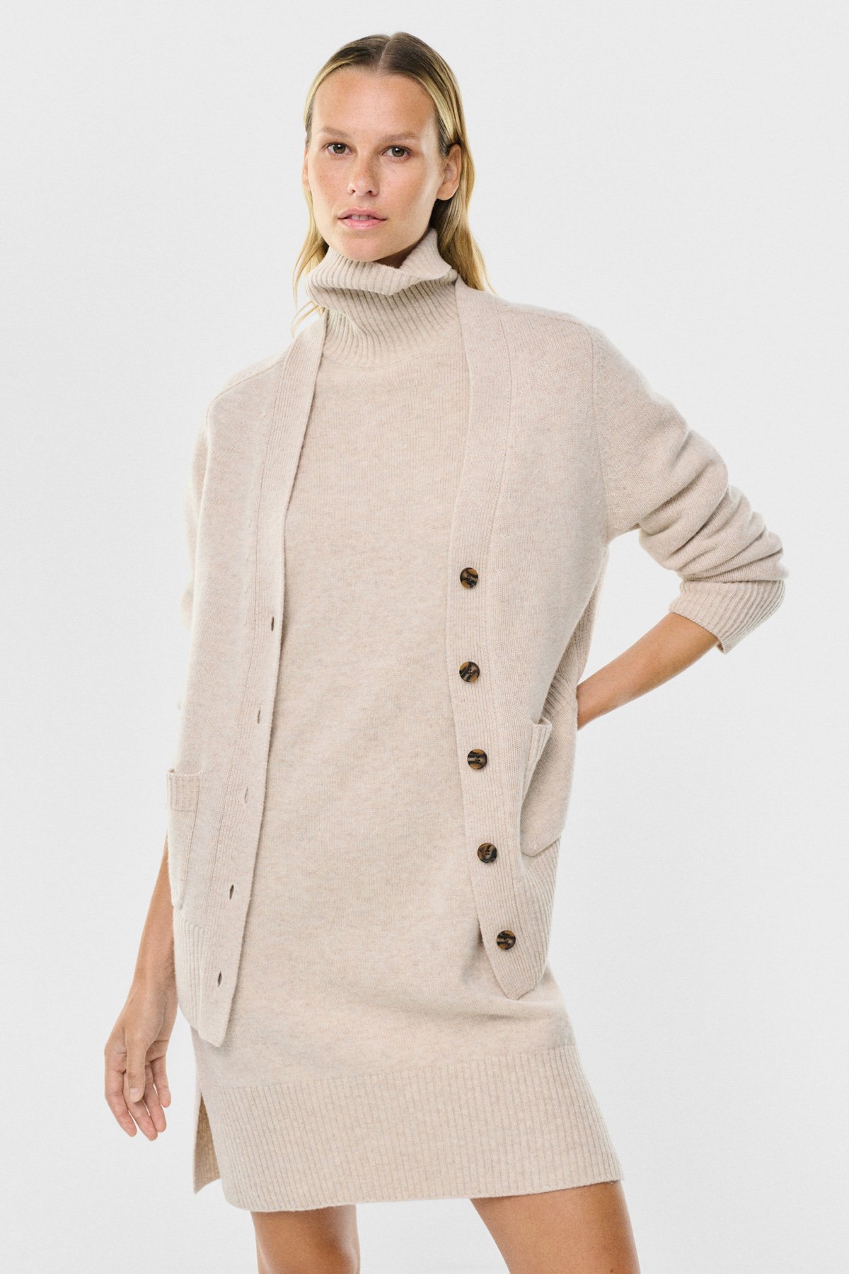 Ecoalf Strickjacke Carda Toast Melange Ecoalf-Strickjacke-Carda-Toast-Melange
