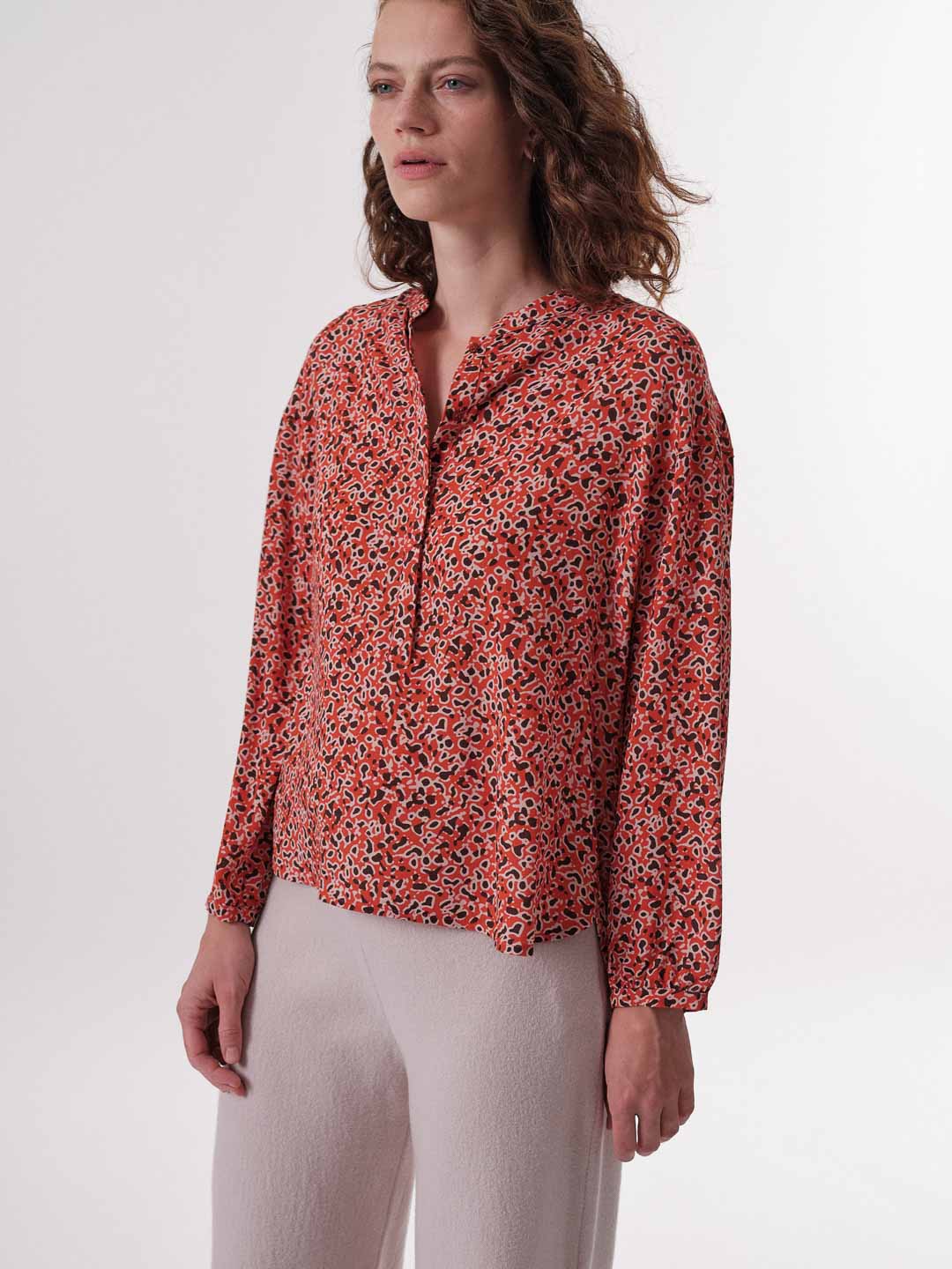 Lanius Bluse - Print: Minimal Print Minimal Lava Lanius-Bluse---Print:-Minimal-Print-Minimal-Lava