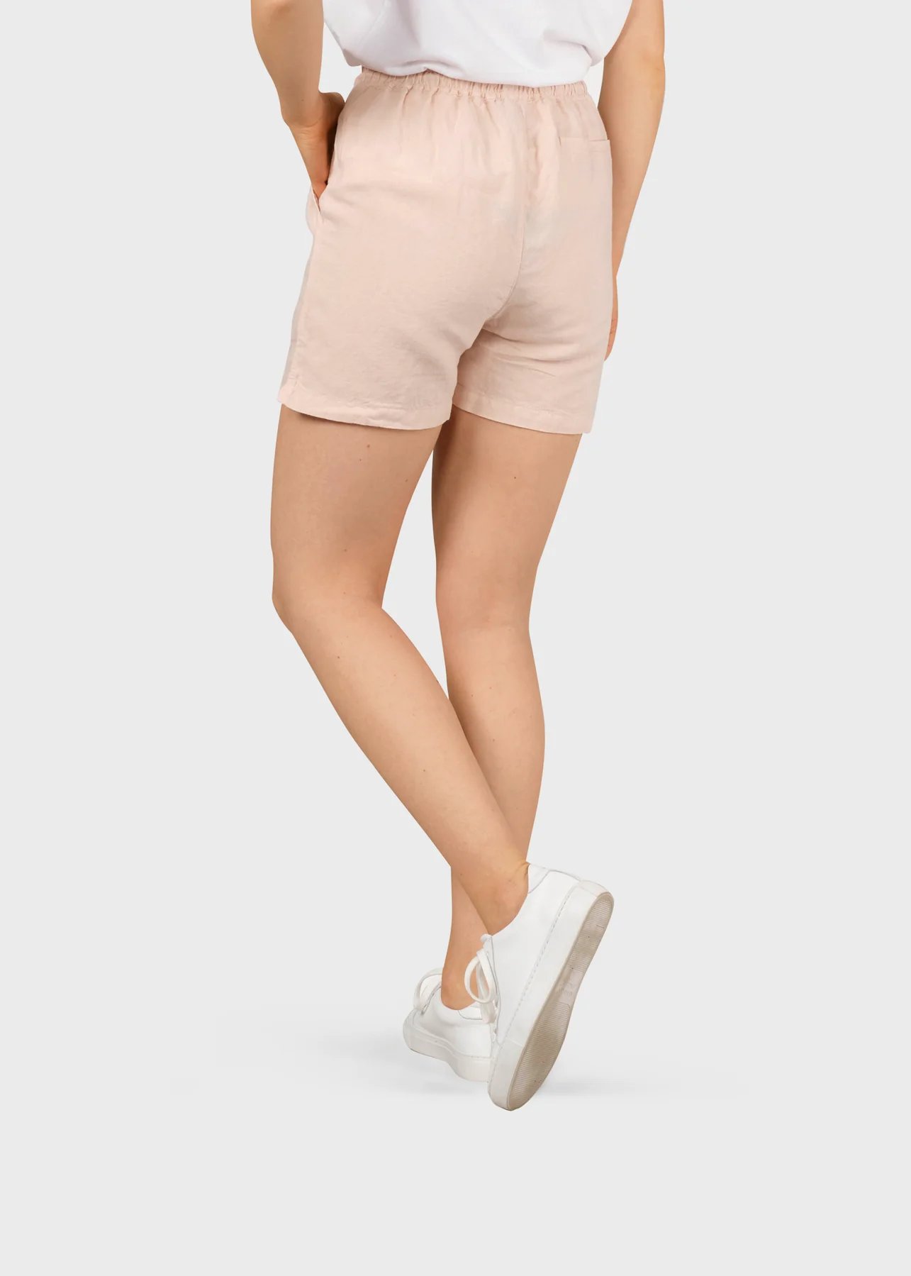 Klitmöller-Collective-Shorts-Abby-Aus-Leinen-/Baumwoll-Mischung-Rose