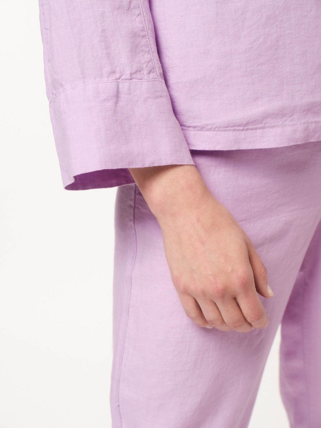 Lanius-3/4-Arm-Bluse-Aus-Bio-Leinen-Light-Lilac